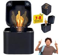 Mano de dedo medio regalo regalos para hombres caja de dedo medio regalo sorpresa para adultos, oficina y decoración del hogar - Christmas Spoof Hand Pop Up Prank para diversión y entretenimiento