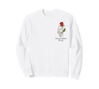Mano de Esqueleto y Rosa - Floral gótico Sudadera