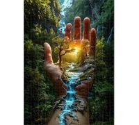 Mano de fantasía de Woods - Puzle de 200 Piezas - Rompecabezas DIY Pintura, Entretenimiento Creativo, para Adultos Mayores de 14 años Decoración del Hogar