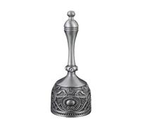 Mano de llamada de mostrador de servicio con, Ancient tin | Sonido de atención manual para uso en decoración de mesas de recepción
