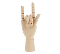 Mano de madera para maqueta de madera flexible para principiantes, profesionales y artistas 10" Rechte Hand