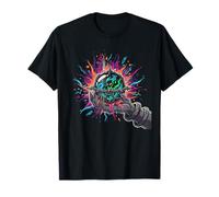 Mano de Mago místico sosteniendo orbe mágico arcano Camiseta