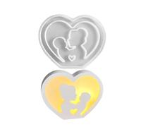 Mano de resina epoxi, símbolo de amor, forma de palabra para manualidades de joyería, molde de resina con forma de corazón de calidad alimentaria para mujeres, amigos, joyas, decoración personalizada