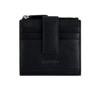 mano Don Andrea Estuche para tarjetas de crédito Bloqueo RFID Piel natural 10 cm negro