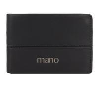 mano Don Romeo Billetera de cuero RFID 10,5 cm negro