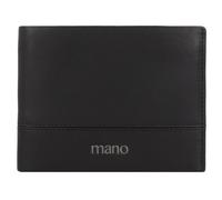 mano Don Romeo Billetera de cuero RFID 13 cm negro