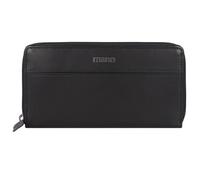 mano Don Romeo Billetera de cuero RFID 18 cm negro