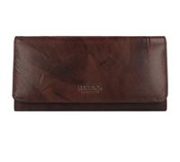 mano Donna Aurona Billetera RFID Piel 19 cm marrón