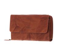 mano Donna Aurona Wallet with Zip Cognac