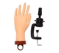 Mano Falsa Para Practicar Uñas, Maniquí De Práctica De Manicura Con Soporte Expositor, Modelo Maniquí Realista Para Formación De Profesionales Principiantes Y Artistas De Salón De Belleza Técnicos De