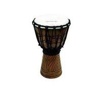 Mano Geschnitzt 40cm Yembe Trommel Bongo Tambor Schnitzerei, Elefante, Ca. 20 cm Breit