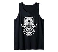 Mano Hamsa Ojo Símbolo Espiritual Arte Decorativo Camiseta sin Mangas