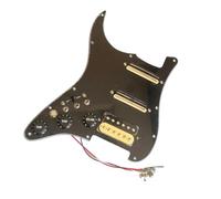 Mano izquierda HSS precableado ST golpeador bobina dividida guitarra Kill Switch salida interruptor silencioso Pickup Mini Humbuck Pickup Kit Pastillas Pickguard