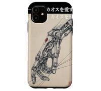 Mano mecánica Cyberpunk Japonesa - Gráfico de Estilo Vintage Carcasa para iPhone 11