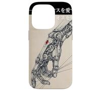 Mano mecánica Cyberpunk Japonesa - Gráfico de Estilo Vintage Carcasa para iPhone 14 Pro