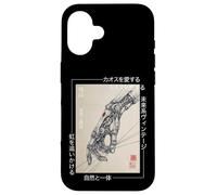 Mano mecánica Cyberpunk Japonesa - Gráfico de Estilo Vintage Carcasa para iPhone 16