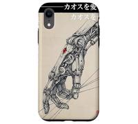 Mano mecánica Cyberpunk Japonesa - Gráfico de Estilo Vintage Carcasa para iPhone XR