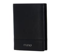 Mano Don Romeo Vertical Wallet with Flap Black