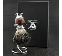 Mano montado en Rayo textura asas Black Badger Cepillo de pelo con soporte sophist Collection elegante gestaltet de haryali London.