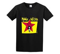 Mano Negra Manu Chao King of Bongo 1991 Album Cover T-Shirt Graphic tee Printed Top Mens Black Shirt L