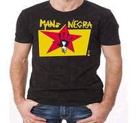 Mano Negra Manu Chao King of Bongo 1991 Album Cover Unisex 100% Cotton Short-Sleeve T-Shirts Black M