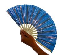 Mano para mujer plegable, abanico de mano plegable - Abanicos plegables para mujer, accesorios grandes - Accesorios de fotografía japonesa china, accesorios de moda con marcos de baile de madera