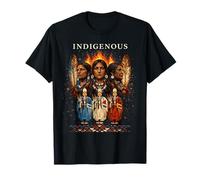 Mano roja indígena nativa Americana temática de Sangre India Camiseta