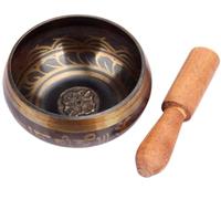 Mano sintonizado canto cuenco, Juego de cuencos tibetanos for cantar, práctica Yoga con sonido Buda cobre sintonizado a mano