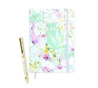 MANOA® Agenda 2026 "ALMA" Semana página en horizontal y hoja de líneas a la derecha - 168 Páginas - Incluye separadores mensuales- Tamaño tipo Moleskine (CON BOLÍGRAFO)