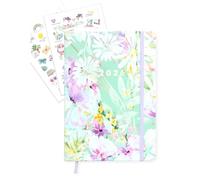 MANOA® Agenda 2026 "ALMA" Semana página en horizontal y hoja de líneas a la derecha - 168 Páginas - Incluye separadores mensuales- Tamaño tipo Moleskine (CON STICKERS)