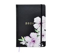 MANOA® Agenda 2026 "LUZ" Semana página en horizontal y hoja de notas a la derecha - 168 Páginas - Incluye separadores mensuales- Tamaño tipo Moleskine (SIN STICKERS)