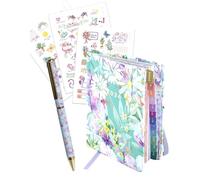 MANOA® Agenda pocket 2026 "ALMA" Semana vista - (B7+) 10 x 13 cm - 184 Páginas - Con separadores mensuales, hojas de anotaciones - opción de Funda y Stickers pestañas (CON STICKERS Y BOLÍGRAFO)