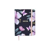 MANOA® Agenda pocket 2026 "SOFÍA" Semana vista - Medidas (B7+) 10 x 13 cm - 184 Páginas - Incluye pestañas separadoras mensuales - Opción Funda, Stickers. (Solo Agenda)