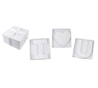 Manoczy Caja decorativa de cartón con forma de letra "I Love U" de 10 pulgadas con fresas rellenables, caja de dulces para el día de San Valentín, día de la madre, decoración de fiesta de boda