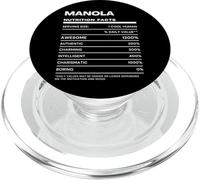 Manola Datos de Nutrición Nombre Gracioso PopSockets PopGrip para MagSafe