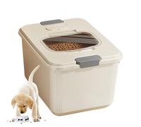 Manolyee Contenedor de Almacenamiento para Comida de Perro - Cubo de Almacenamiento para Golosinas,Contenedor de Comida para Perros y Gatos Ahorrador de Espacio con Medidor para Exteriores, Camping,