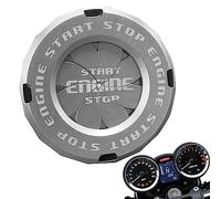 Manolyee - Cubierta para moto, tapa botón inicio, 1 tecla, tapa botón inicio giratorio, decoración bricolaje para agujeros cerradura motocicleta