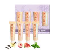 Manolyee Exfoliante de labios, kit de exfoliación de labios | Exfoliante labial en barra hidratante | Juego de exfoliantes labiales 4X, productos para el cuidado de los labios, rellenadores de labios,