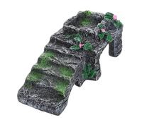 Manolyee Hermit Crab Toys | Gecko Escala Escalada Cueva De Resina con Cuenco De Agua | Rampa Decorativa De Terrario De Reptiles para Hámsters Geckos Y Ranas para Relajarse Dormir Jugar Y