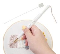 Manolyee Kit De Punch Needle Para Bordar,Enhebrador de Punzón de Costura Ajustable - Accesorios de Costura Manual para Principiantes Adultos,Aplicación En Calcetines Ropa Almohadas Alfombra