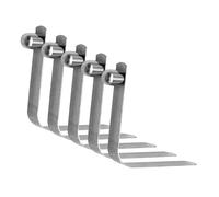 Manolyee Pinzas de Resorte | 5 Piezas de Pasador de Bloqueo con Forma de V - Clips de Resorte para Bastones de Esquí,para Camping, Kayak, Tiendas de Exterior, Toldos, Lonas, Tubos de Embarcaciones