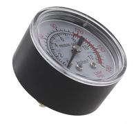 Manómetro 0-180 Psi para compresor de aire, modelo Y40 Y50 con hilo de cobre, transparente para dial para herramientas neumáticas, conexión G1/8, caja de plástico (B)
