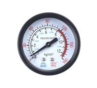 Manómetro, 1/8", 12bar - instrumento de medición de presión líquidos y gases, 12 bar de capacidad máxima, conexión roscada en 1/8"*.*