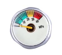 Manómetro de Alta Presión 40 Mpa M8 de Cobre Plata 25mm