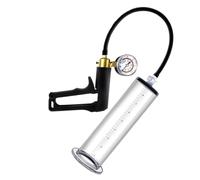 Manómetro de Cilindro de Piso con Brida Equipo Profesional de Ejercicios para Entrenamiento de Resistencia del Pene, Bombas de vacío Manuales(12 * 2.5in)