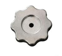 Manómetro de metal para válvula de mano, 6,5 mm, cuadrado, 25 mm de diámetro, ajuste de precisión de aluminio, con tornillo de fijación, para aire acondicionado, refrigeración, mantenimiento