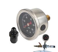 Manómetro de presión de aceite - Animador de presión de combustible del automóvil | presiones evaluar la pantalla | 0-100PSI Oils Bomba Push Probador Kit de medida | Herramienta del manómetro de prueb