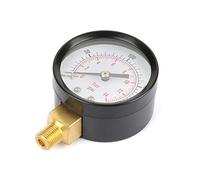 Manómetro de Presión de Aceite Manómetro Estándar para Piscina 1/8 0-200 PSI 0-14 Bar Manómetro para Agua Aire Aceite Dial Entrada de la Base del Instrumento NPT 1/8 10 * 8 * 5
