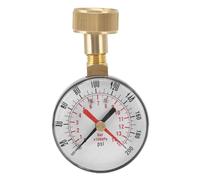 Manómetro de presión de agua de 2 1/2'' con rosca hembra de 3/4'', 0-200 PSI, 0-14 bar con puntero rojo