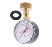 Manómetro de Presión de Agua para Hogar,Medidor de Presión de Agua de 0 a 14 Bar - Herramienta con Rosca de 19 mm para Patio Jardín Hogar Césped Cocina de Riego Exterior Baño